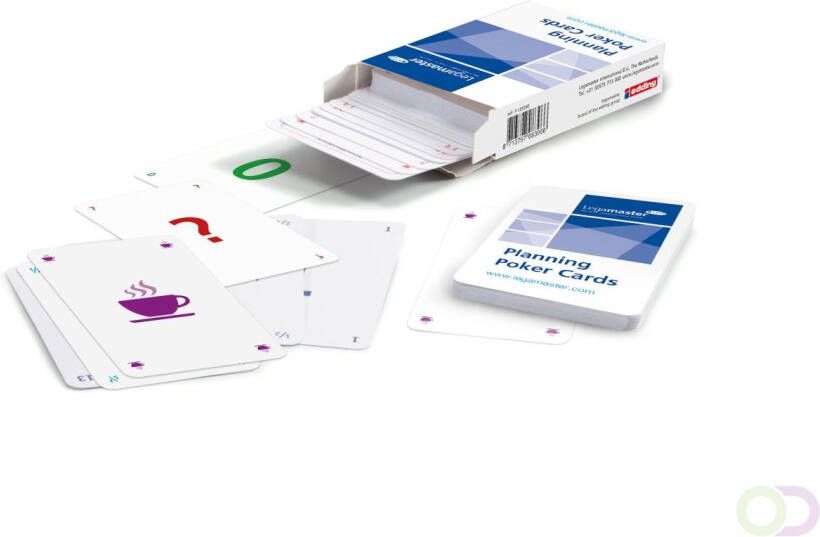 Legamaster Planning poker kaarten set 52-delig