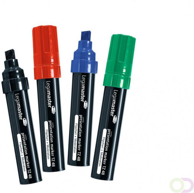 LegaMaster TZ48 presentatiemarker jumbo assorti 4pcs