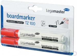 Legamaster Viltstift TZ100 whiteboard rond rood 1.5 3mm 2s
