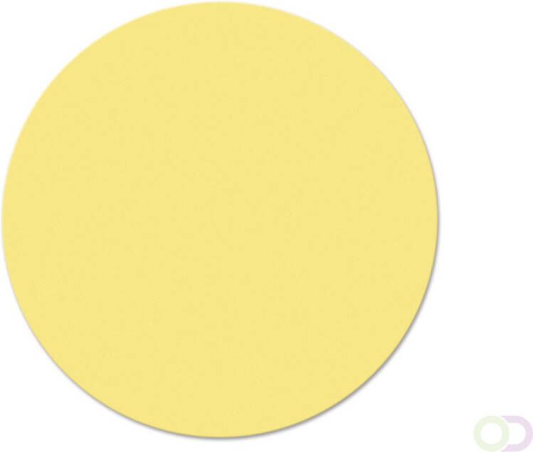 Legamaster workshopkaart cirkel 190mm geel 500st