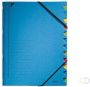 OfficeTown Leitz bureau sorteermap karton ft A4 12 tabs blauw - Thumbnail 3
