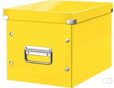 Leitz Click &amp Store kubus middelgrote opbergdoos geel