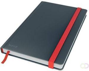 Leitz Cosy notitieboek met harde kaft voor ft A5 geruit grijs