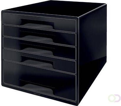 Leitz Dual Black ladenblok met 5 laden zwart