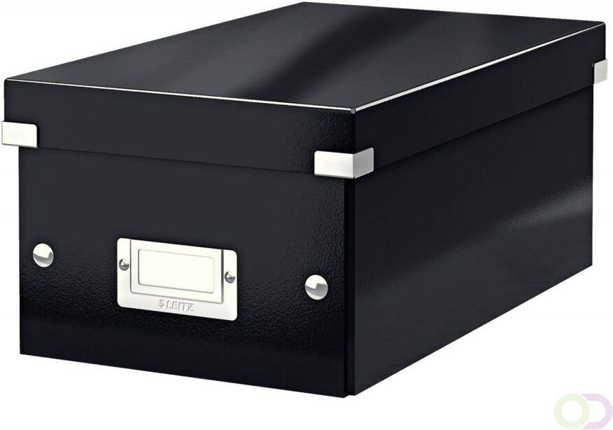 Leitz Dvd Box WOW Click &amp Store 206x147x352mm zwart