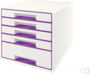 Leitz Ladenblok WOW 5 laden wit paars