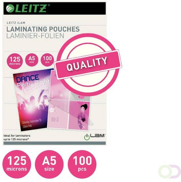 Leitz Lamineerhoes iLAM A5 2x125micron EVA 100stuks