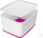 Leitz MyBox opbergdoos met deksel groot formaat roze - Thumbnail 2