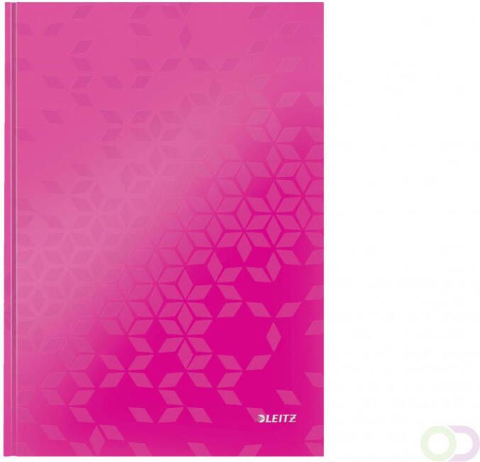 Leitz Notitieboek WOW A4 gelinieerd roze