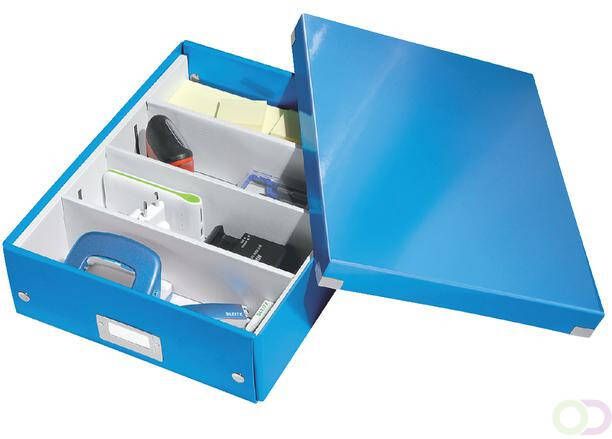 Leitz Sorteerbox WOW Click &amp Store 280x100x370mm blauw