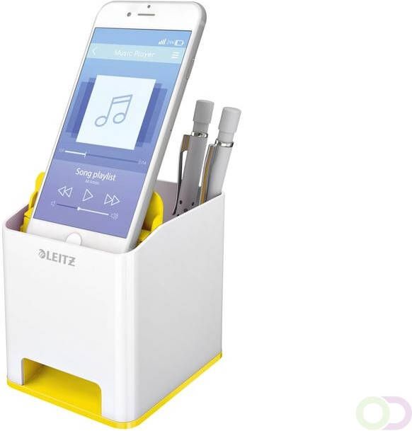 Leitz Pennenhouder WOW wit geel