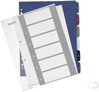 Leitz personaliseerbare tabbladen 11-gaatsperforatie 1-6 tabs