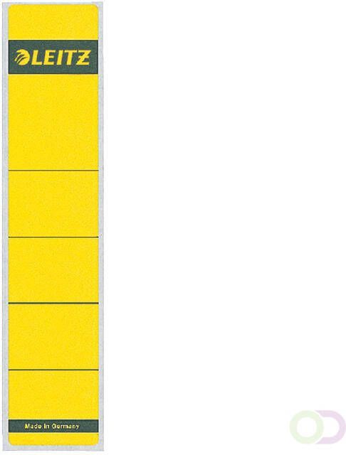 Leitz Rugetiket 1643 38x190mm zelfklevend geel