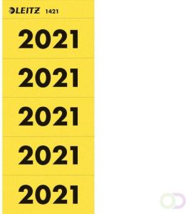 Leitz Rugetiket jaartal 2021 geel
