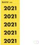 Leitz Rugetiket jaartal 2021 geel - Thumbnail 2