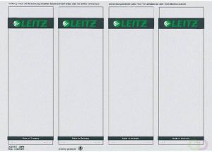 Leitz Rugetiket PC printbaar 1685 61x192mm zelfklevend wit