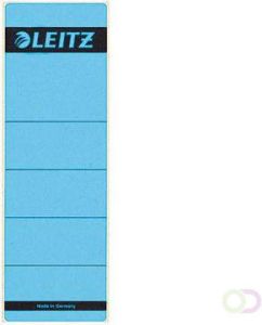 Leitz Rugetiket breed kort 62x192mm zelfklevend blauw