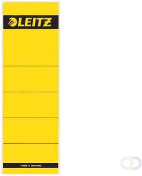 Leitz Rugetiket breed kort 62x192mm zelfklevend geel
