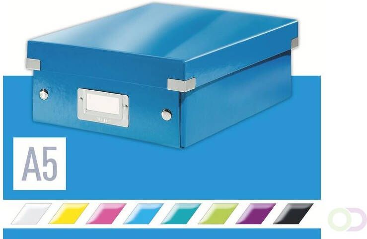 Leitz Sorteerbox WOW Click &amp Store 220x100x282mm blauw