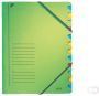 Leitz Sorteermap 12 tabbladen karton groen - Thumbnail 2