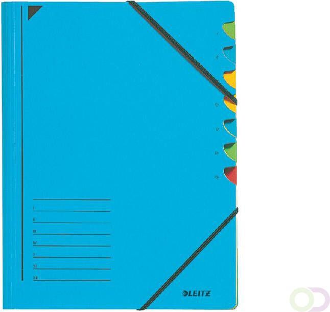 Leitz Sorteermap 7 tabbladen karton blauw
