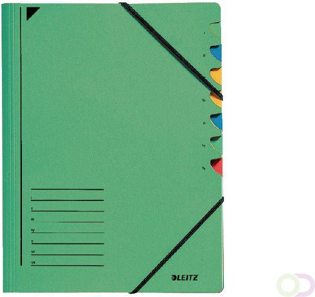 Leitz Sorteermap 7 tabbladen karton groen