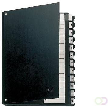 Leitz Termijnmap 1-12 270x18x345mm hardboard zwart - Foto 4