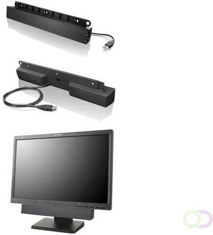 Lenovo USB Soundbar Zwart 2.0 kanalen 2 5 W (0A36190)