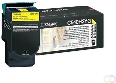 Lexmark C540H2YG Cartouche 2000pages Jaune cartouche toner et laser