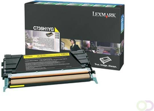 Lexmark C736H1YG Cartouche 10000pages Jaune cartouche toner et laser