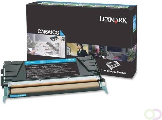 Lexmark C746A1CG Cartouche 7000pages Cyan cartouche toner et laser