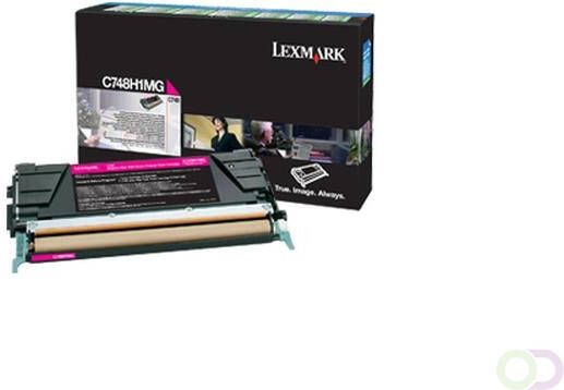 Lexmark C748H1MG Cartouche 10000pages Magenta cartouche toner et laser