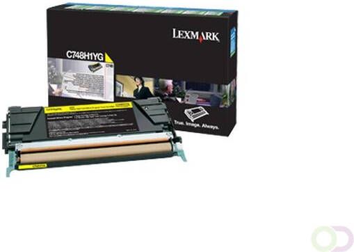 Lexmark C748H1YG Cartouche 10000pages Jaune cartouche toner et laser