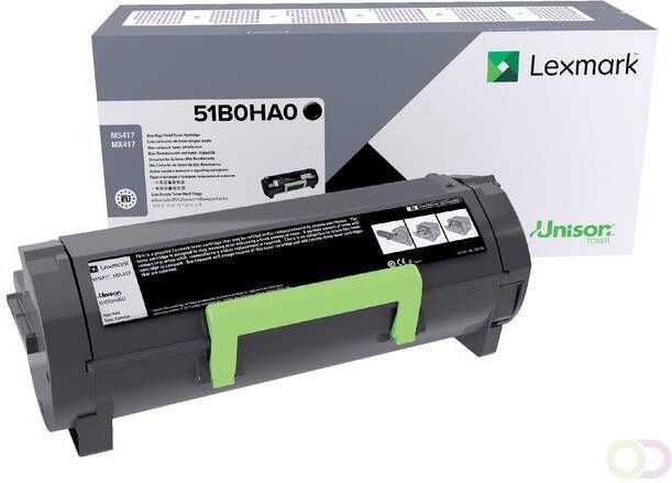 Lexmark Tonercartridge 51B0HA0 zwart HC