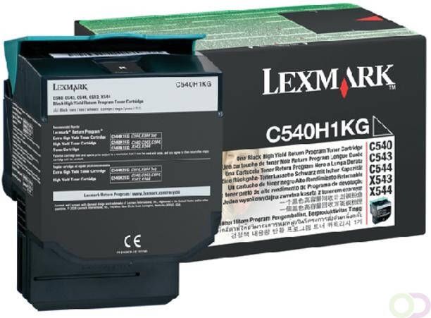Lexmark Tonercartridge C540H1KG prebate zwart HC