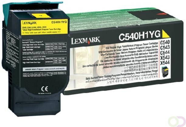 Lexmark Tonercartridge C540H1YG prebate geel HC