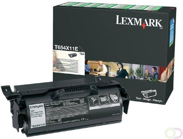 Lexmark Tonercartridge T654X11E prebate zwart HC