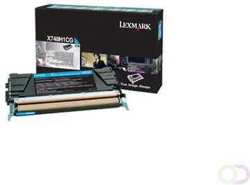 Lexmark X748H1CG Toner 10000pages Cyan cartouche toner et laser