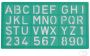 Linex Lettersjabloon 20mm hoofdletters letters cijfers - Thumbnail 2