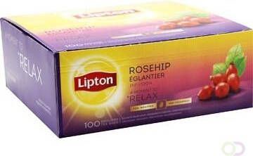 Lipton Tea Company Lipton thee Rozebottel Infusion doos van 100 zakjes