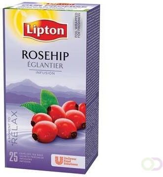 Lipton Tea Company Lipton thee rozebottel pak van 25 zakjes