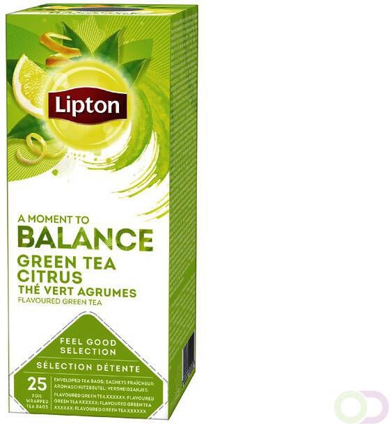 Lipton Thee Balance Groene thee Citrus 25 stuks