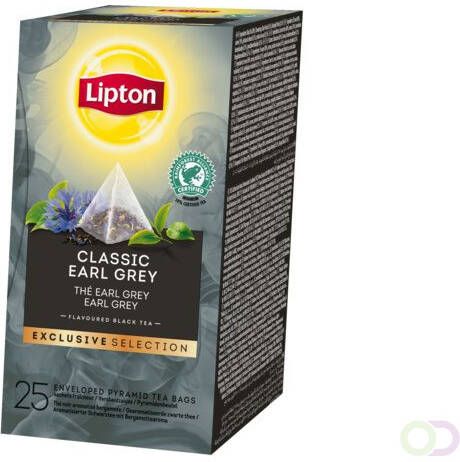 Lipton Thee Exclusive Earl Grey 25 piramidezakjes