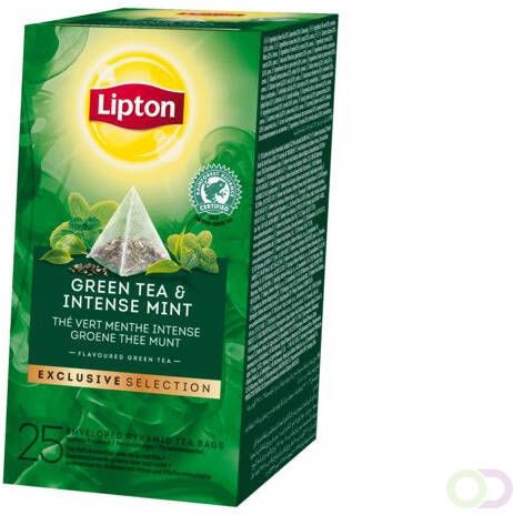 Lipton Thee Exclusive Groene thee Munt 25 piramidezakjes