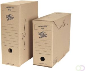 Loeffs Loeff&apos;s archiefdoos Universeel box golfkarton bruin pak van 8 stuks