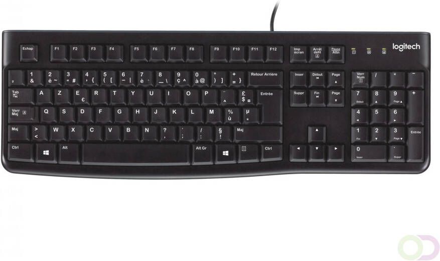 Logitech Keyboard K120 for Business toetsenbord USB AZERTY Belgisch Zwart (920-002525)