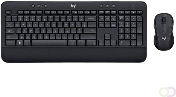 Logitech MK545 ADVANCED Wireless Keyboard and Mouse Combo toetsenbord RF Draadloos Engels Zwart (920-008923)