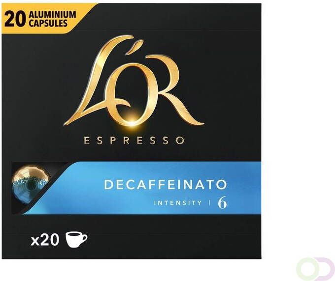 L'or Koffiecups Douwe Egberts Espresso Decaffeinato 20 stuks
