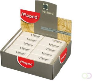 Maped Gum Dessin display à 40 stuks wit