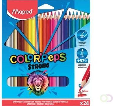 Maped kleurpotlood Color'Peps Strong 24 potloden in een kartonnen etui